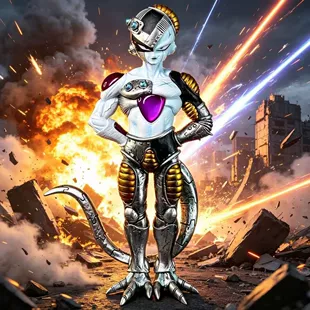 Фигурка Механической Фризы стоя в коробке Dragon Ball