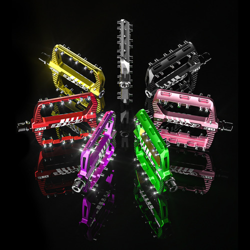 ENLEE mountain bike pedals, high strength, enlarged and widened anti-slip pedal bearings, DU Peilin 28 nails