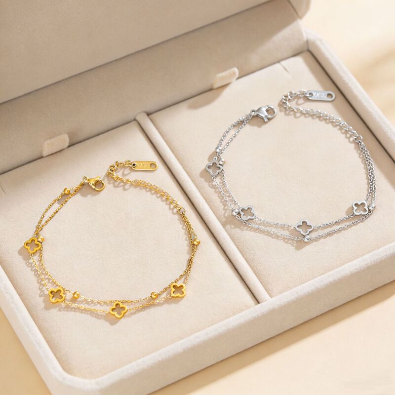 Amazon's Cross-Border Best-Selling Titanium Steel Bracelet, Fashionable and Versatile, with a High-End Feel, Simple and Elegant Design, Exquisite Jewelry Amazon's Cross-Border Best-Selling Titanium Steel Bracelet, Fashionable and Versatile, with a High-End Feel, Simple and Elegant Design, Exquisite Jewelry