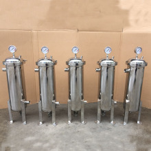 厂家直供加厚好用抱箍快开式侧进液体过滤不锈钢4号机袋式过滤器