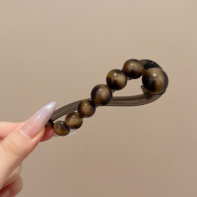 复古鸭嘴夹不硌头高颜值抓夹懒人神器精致女发夹后脑勺简约扭扭夹|undefined