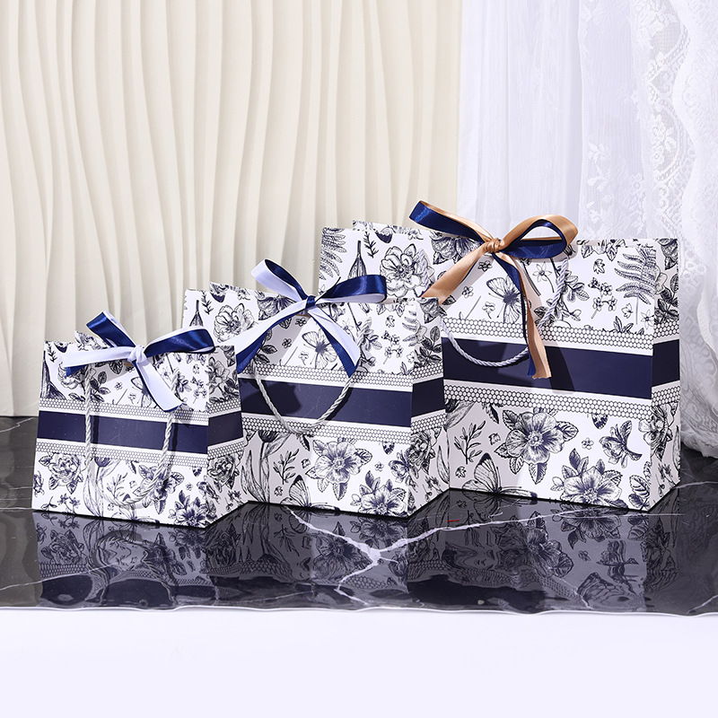 꽃 [파란색], 흰색 판지 230g, 미니 사이즈 15*14*7