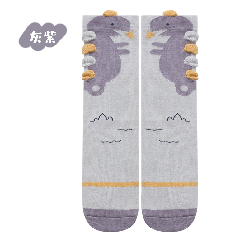 Calcetines largos tridimensionales del bebé de los niños del bebé del estilo coreano popular del no-talón sobre-la-rodilla Calcetines