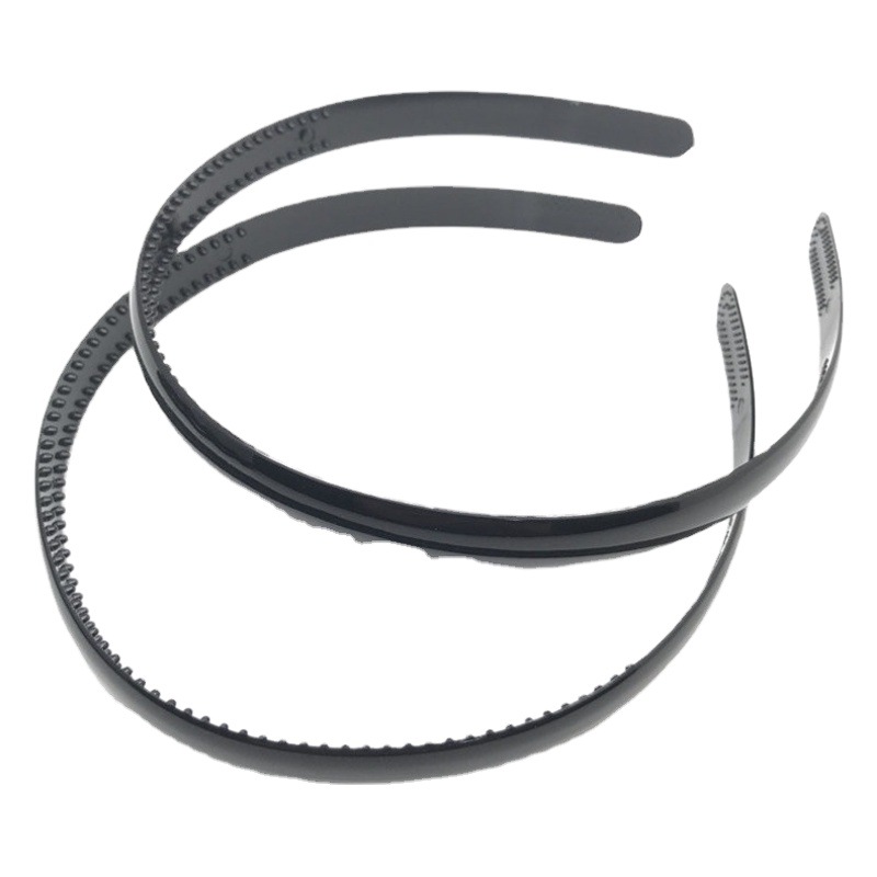 Plástico 1,2 brillante pintura negra Placa de luz onda diadema hebilla de cabeza un yuan dos yuanes tienda de accesorios de cabeza suministro