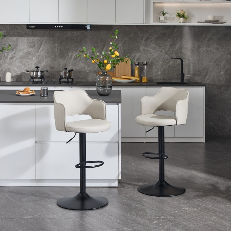 Барный стул для дома, простой итальянский вращающийся стул со спинкой, высокий табурет для кассира, барный стул, подъемный высокий табурет