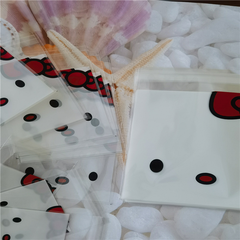 小红书同款ins风饼干礼品烘焙密封袋印花自粘伴手礼可爱收纳100个