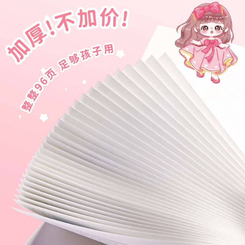 Homework Log Notebook, Thickened Cover for Elementary Students, Cute Cartoon Covers