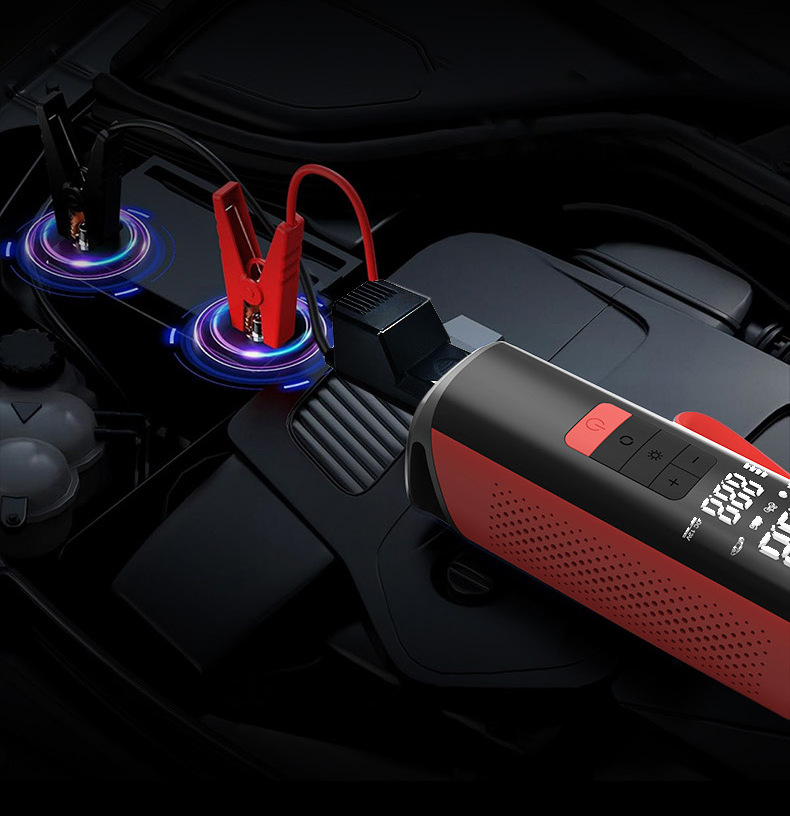 Portable Car Air Pump and Power Bank All-In-One Device, Car Emergency Starting Power Supply, Electric Vehicle Tire Inflator