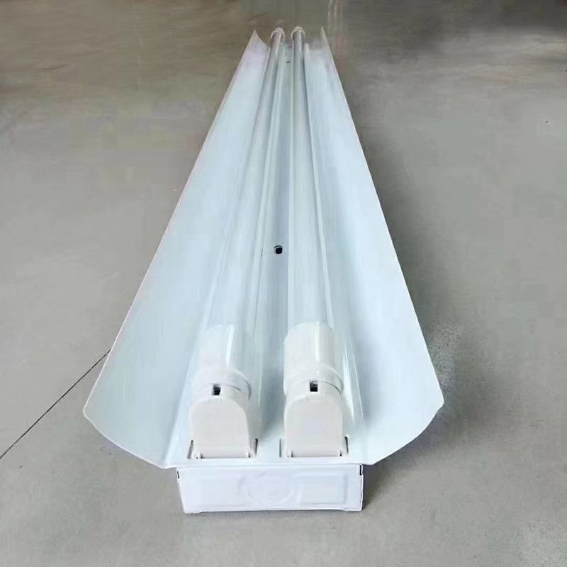 Lámpara fluorescente T8 solo tubo doble con cubierta engrosada 1,2 m conjunto completo de ahorro de energía fábrica supermercado almacén estacionamiento taller lámpara
