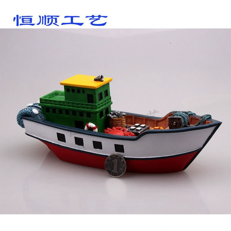 Туристический сувенир средиземноморская Смола Украшение бар украшение реквизит украшение аквариума Смола рыбацкая лодка 25 см
