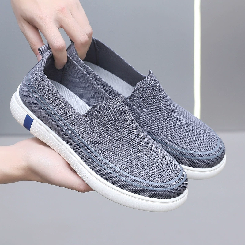 Lightweight breathable casual sports shoes, slip‑on summer mesh, sizes 39–44