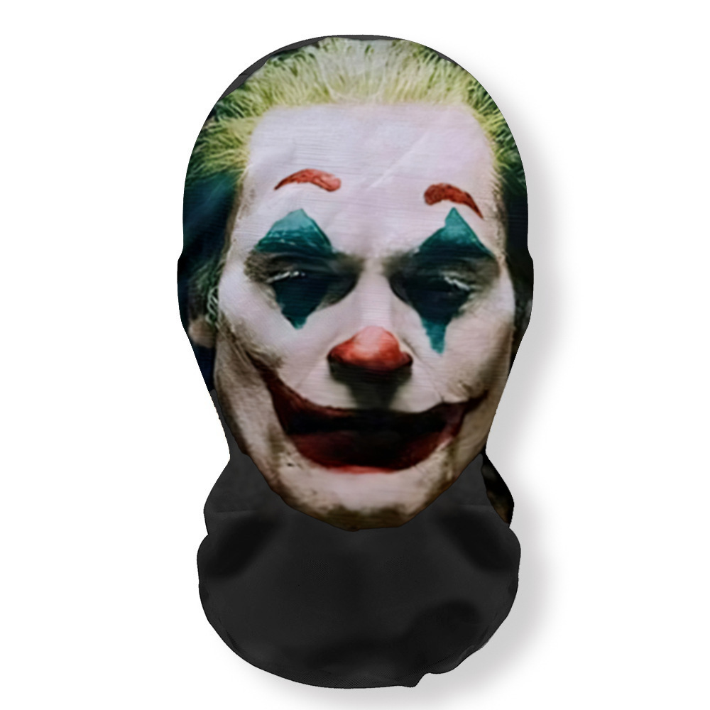 Máscara 3D de payaso para la cara completa, accesorios de terror para Halloween, máscara de broma para fiestas y bailes, protección UV