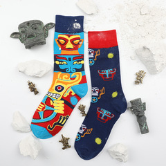 Original AB Socks Asymmetric Creative Humanistic Couple Niche Trendy Instagram Influencer Mandarin Duck Socks Versatile Mid-High Calf Socks