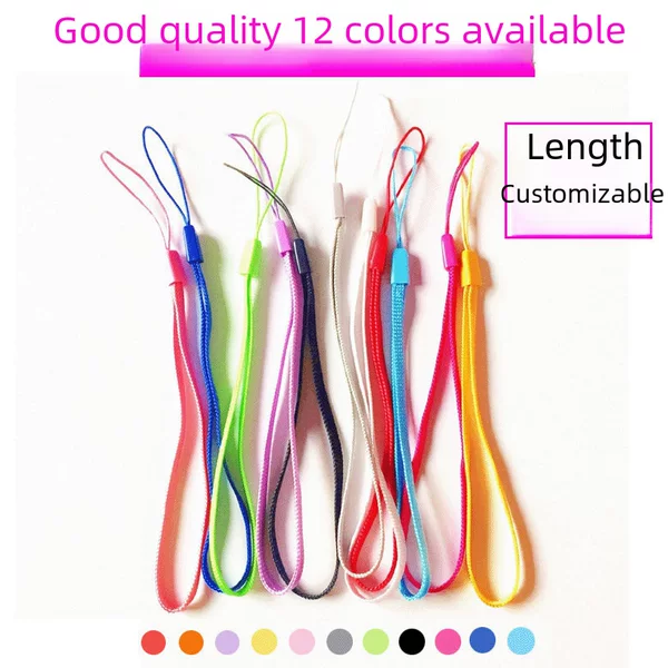 Factory Direct Bluetooth speaker lanyard flashlight fan U disk mobile phone lanyard pine rope lanyard can be fixed length