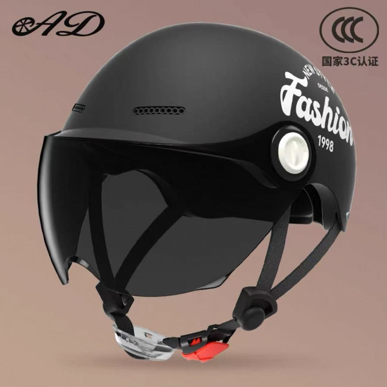 3C 블랙 레터링 - 벨크로 타입 [자외선 차단 숏 미러]