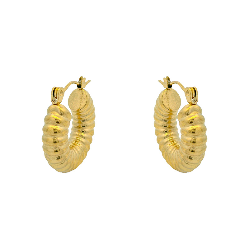 Xuping comercio exterior transfronterizo de acero inoxidable moda simple nicho personalidad fría aretes de aretes al por mayor
