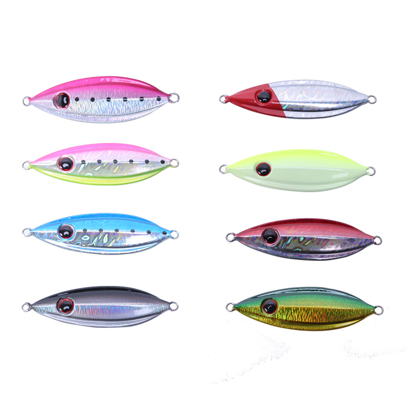 8 Colors Metal Jigging Spoon Fishing Lures Bass Walleye Perch Fresh Water Fishing Lure