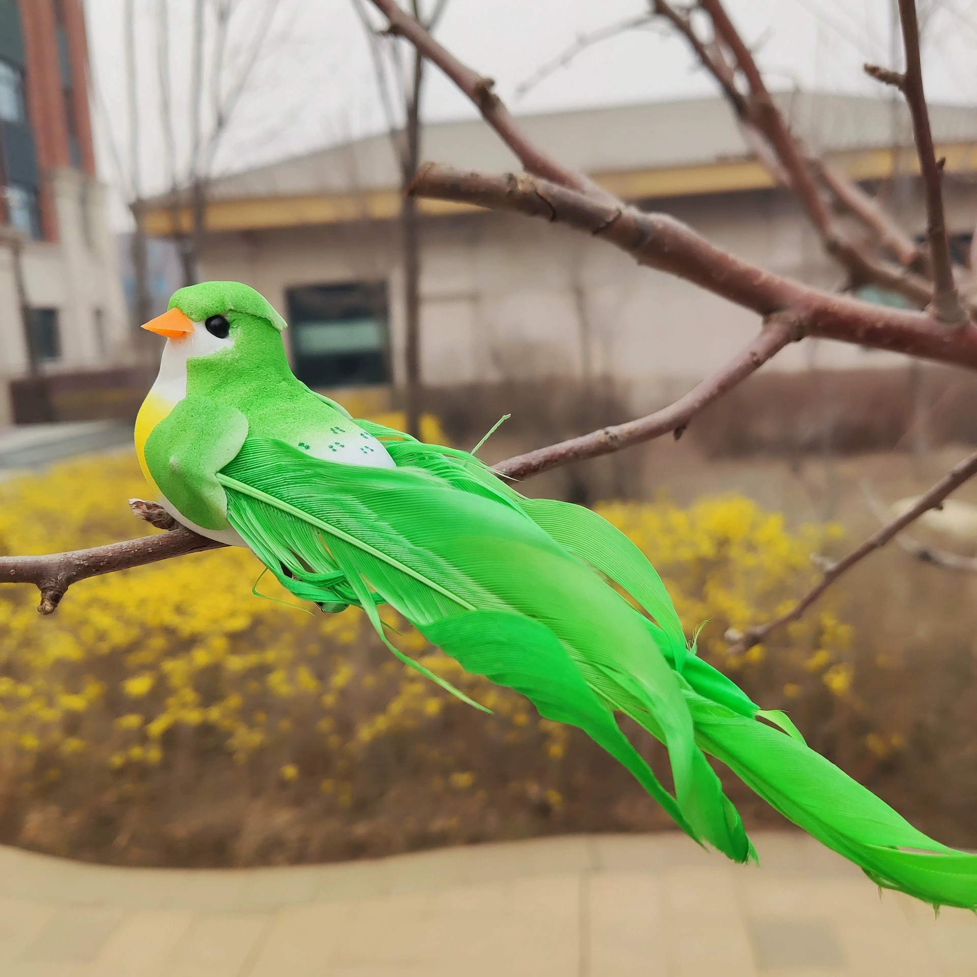 Искусственное перо птицы/Кудрявая Птица/Реквизит украшение птица