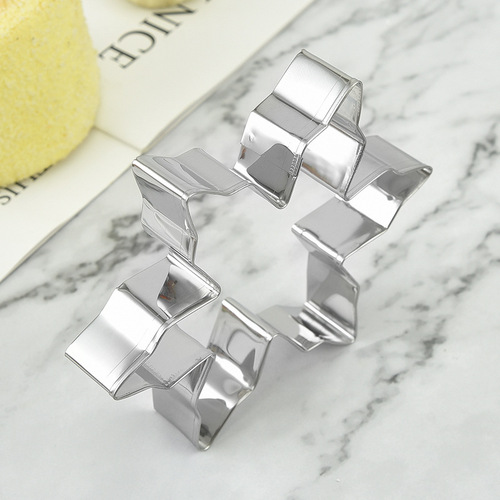 Biscuit Mold Set Snowflake Stainless Steel Biscuit Mold Baking Tool Cookie DIY Christmas Biscuit Mold