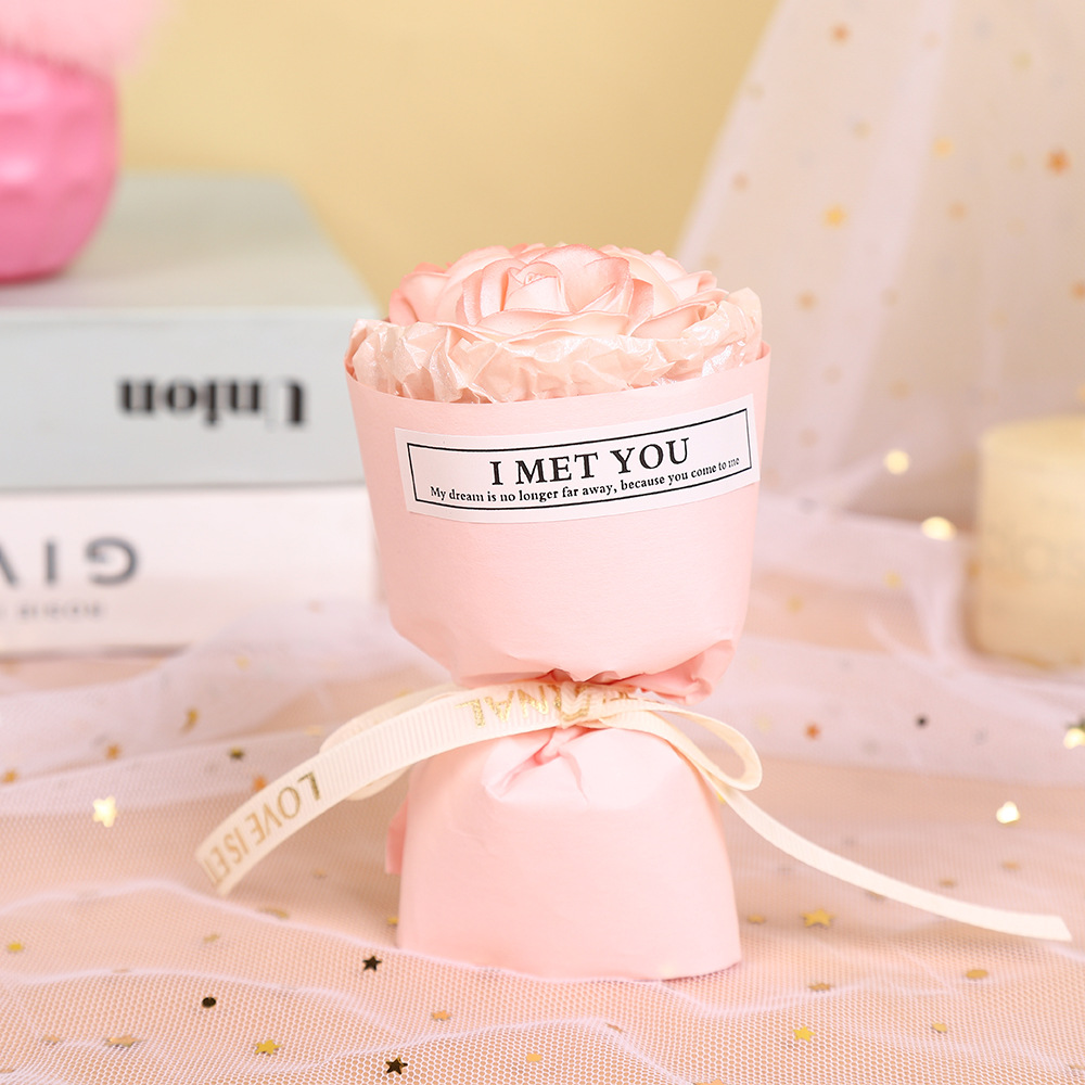 Día de San Valentín ins bolsillo encuentro pequeño ramo de flores MINI novia regalo decoración de automóvil salida de aire mini rosa