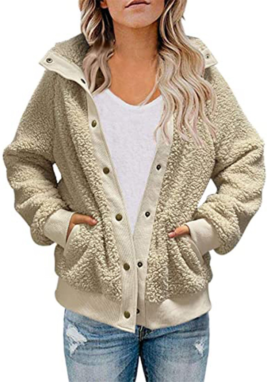 New Autumn And Winter Loose Wool Women Cardigan