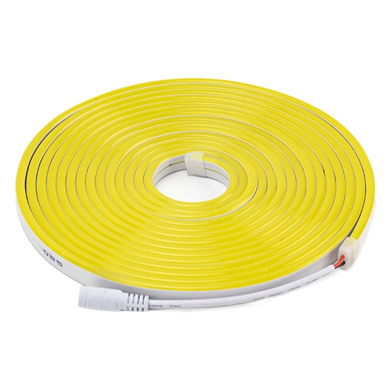 Juego de tiras de luces LED impermeables de silicona de bajo voltaje 12 V - Tira de luces de neón para iluminación decorativa empotrada en armarios