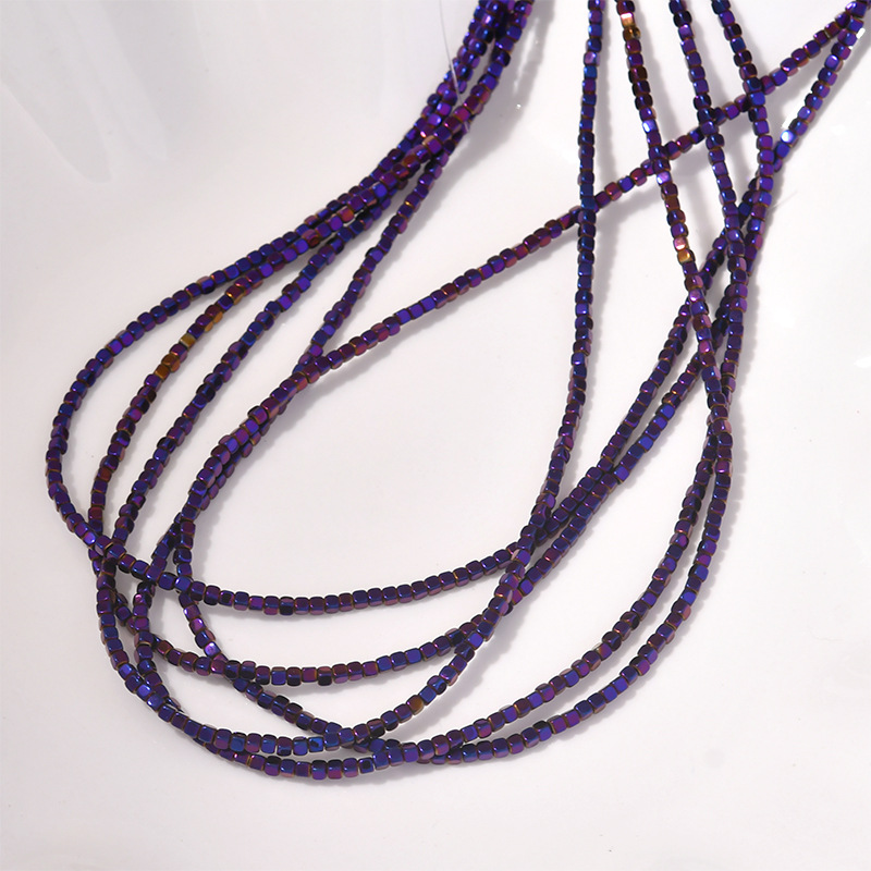 20g Weight Beads Jewelry Making Type 2*2mm Jewelry Making Size DIY Jewelry Accessories Classification 0.6mm Hole Size 210 Pieces Per Piece Quantity Hematite Material Geometric Pattern Plating Design Simple Style Style 210 Pieces Per Piece 2*2mm 0.6mm Hematite Geometric DIY Jewelry Accessories Beads 4