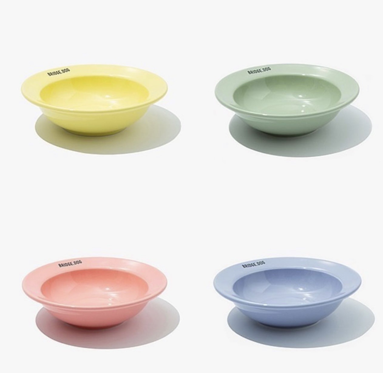 Cat Bowl ceramic South Korea BD UFO bowl rainbow multi-color high-looking cat food bowl canned bowl Dog Bowl Pet Bowl