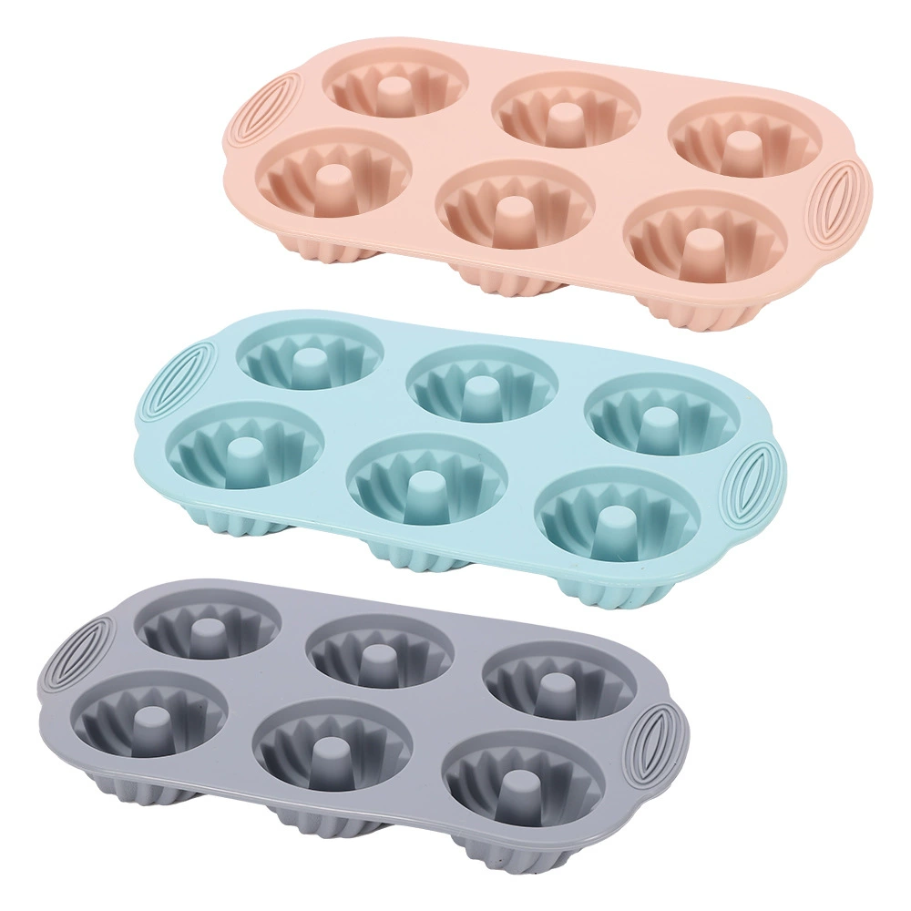 Silicone mold, round compact donut