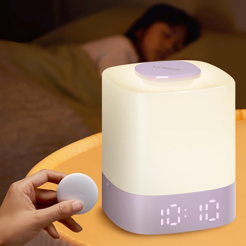 Children Nursery Night Light Led Clock Portable Breastfeeding Night Light Remote Control 4000Mah Rechargeable