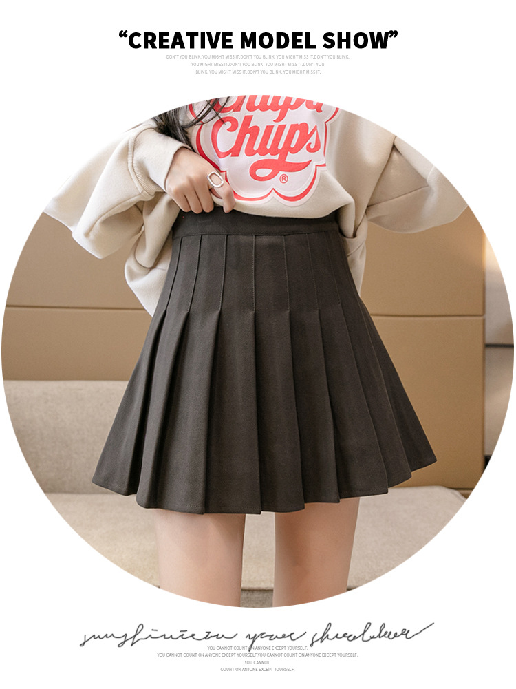High Waist Waist Line Micro-Elastic Elasticity Daily Occasion Summer Preppy Style Solid Color Polyester Above Knee Skirts