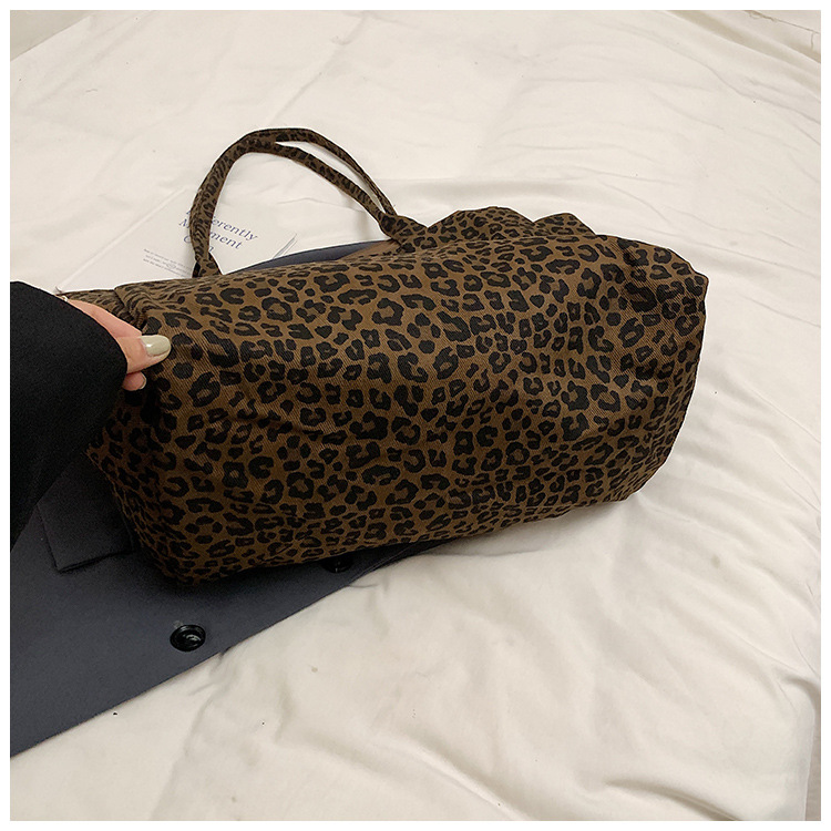 Oversized Leopard Print Soft Shoulder Tote Bag 17