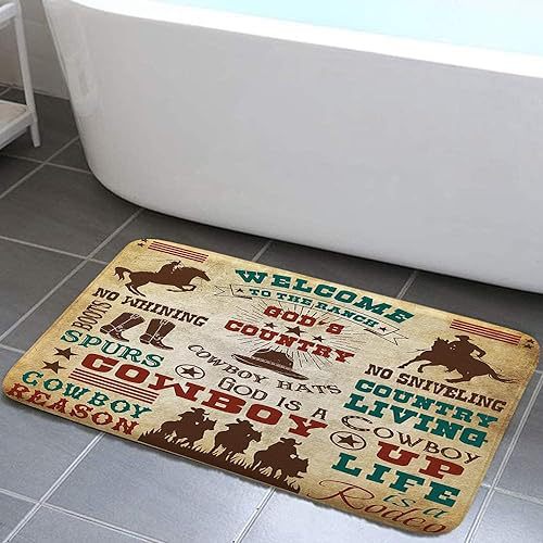Alfombra de baño retro estadounidense transfronteriza absorción de agua de alta calidad alfombra de franela alfombra de suelo de ducha antisucia