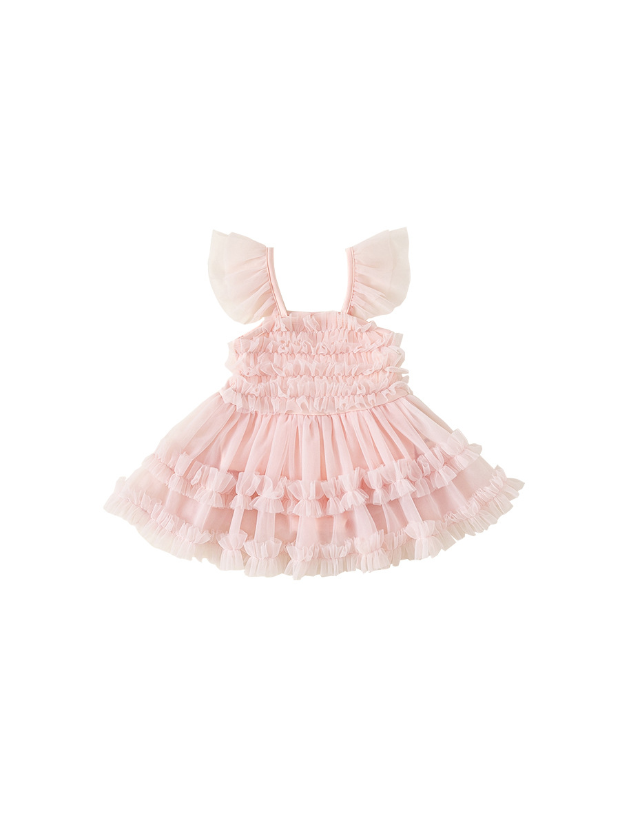 Youbao ropa para niños traje de baño para niñas verano nuevo vestido de princesa para niñas traje de baño vestido de malla dulce XQ24091