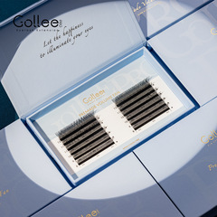 gollee古梨Y型假睫毛批發0.05YY睫毛不散根自然濃密嫁接開花睫毛