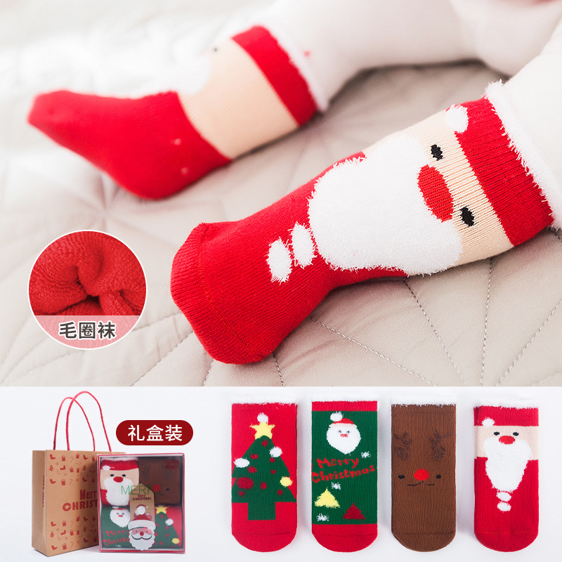 Calcetines para bebés calcetines de Navidad para niños calcetines para niños calcetines