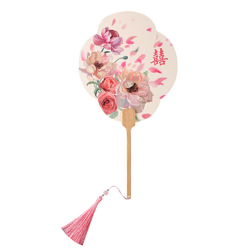 Chinese style bridal fan Chinese style wedding fan bridesmaid wedding photo props wedding Hanfu ceremony fan wholesale
