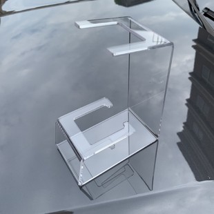 Acrylic Display Rack Bent Hot Bent Hairdressing Hair Clipper Display Rack Beauty Instrument Shaver Holder Hair Dryer