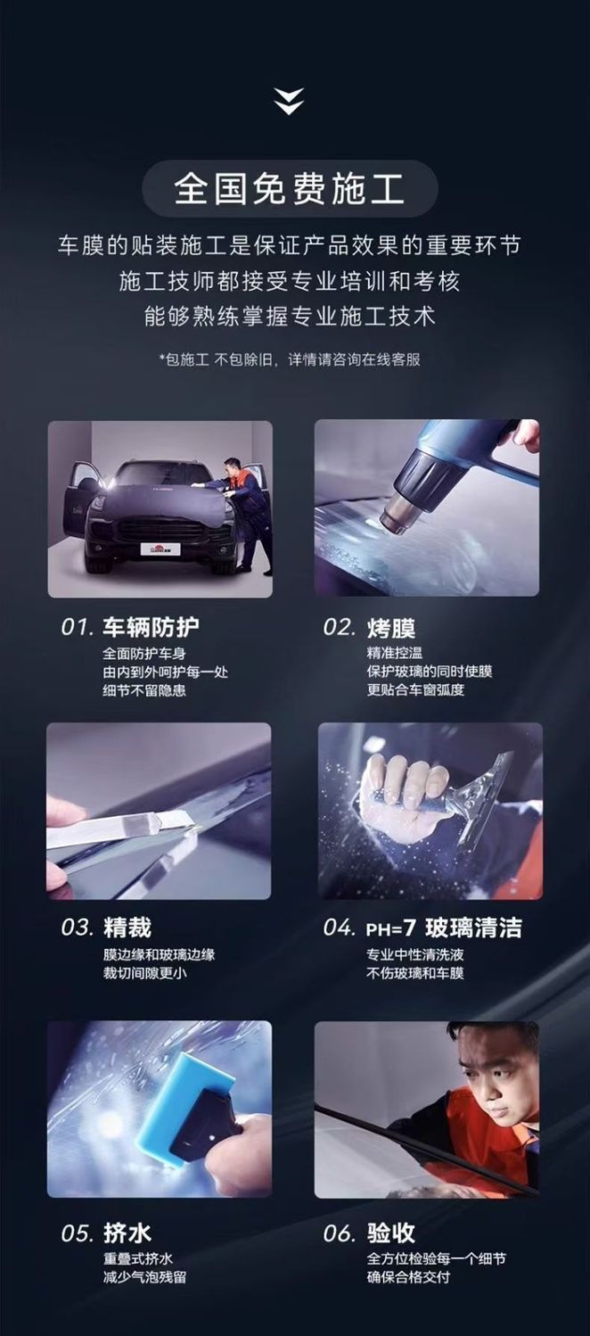 Dragon Film Houyi Car Film Car Glass Film Full Car Wrap Heat Insulation Uv Protection Nationwide Installation Included Full Car Wrap