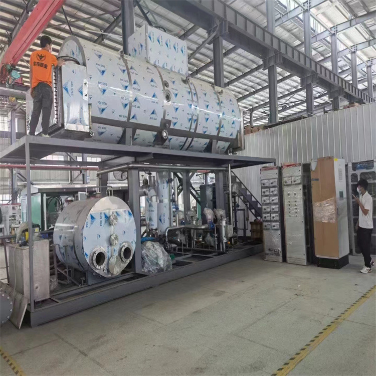 供应二手7吨钛材MVR卧式蒸发器 适用于果汁蒸发器设备