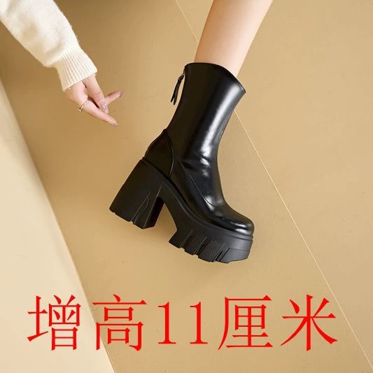 Ботинки Martin толстые каблуки толстые 10 см женские ботинки в британском стиле