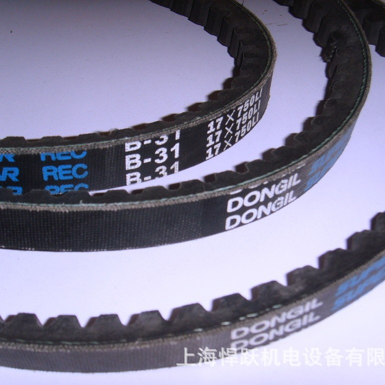 批发卡车发动机皮带B31/17*750Li带齿三角带柴油机传动带