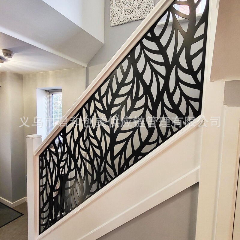 Laser Cut Railing Privacy Panel Screen Partition Metal Guardrail Facade Decoration Split Screen Fence Panel Guardrail