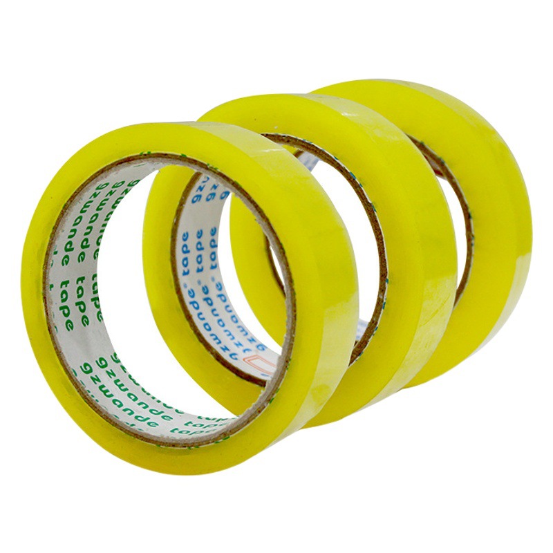 Cinta transparente de 2,4 cm, cinta pequeña, fina y estrecha, cinta de embalaje para sellar, cinta adhesiva para sellar, tamaño pequeño, 24 mm, rollo pequeño para sellar