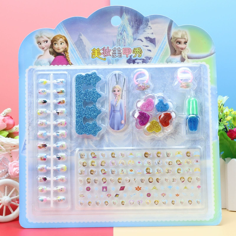 Детский мультфильм алмазные наклейки для ногтей Кольцо блеск ногтей поддельные кусок костюм наклейки для ногтей детский сад награда