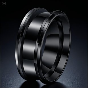 Europe and the United States cross-border stainless steel ring ins Wind wholesale do not fade niche luxury groove titanium steel ring generation hair