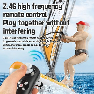 Cross-Border 2.4g Mini Remote Control Sailboat High-Speed Electric Boat Speedboat Kidsren's Indoor Swimming Pool Competitive Water Toy