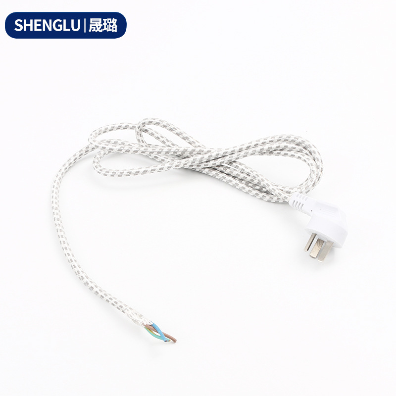 厂家供应国标电熨斗插头线 挂烫机专用国标编织电源线 国标电源线