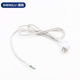 厂家供应国标电熨斗插头线 挂烫机专用国标编织电源线 国标电源线