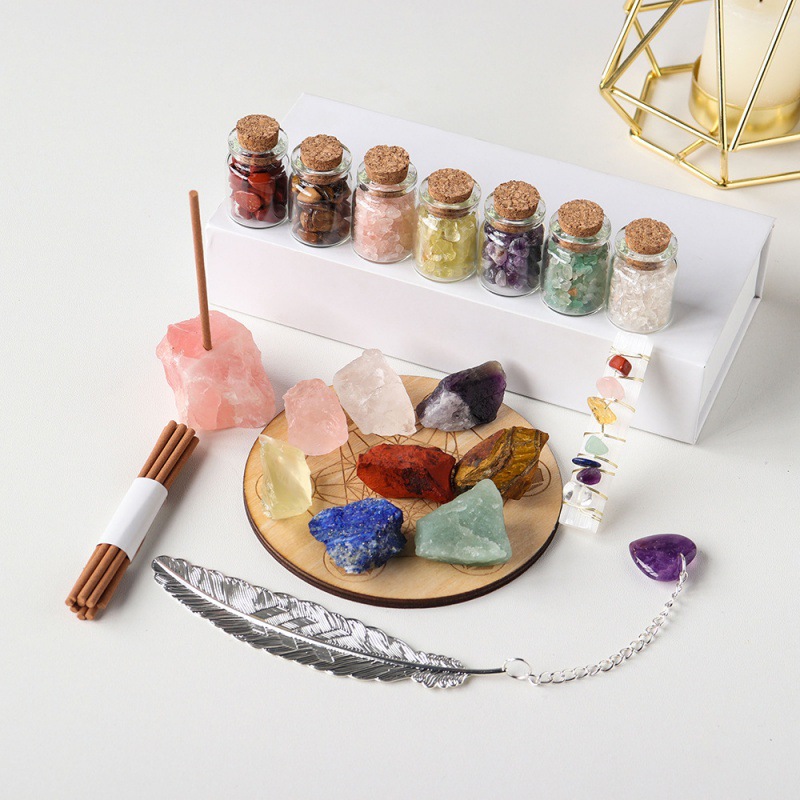 Organic set with amethyst
